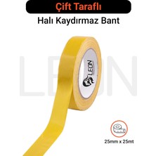 Matchcaps Çift Taraflı Kaydırmaz Halı ve Paspas Sabitleme Bandı Güçlü Yapışkanlı 25 mm x 25 M