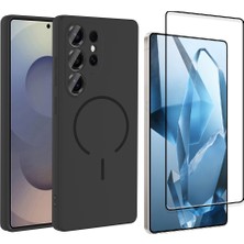 Vendas Galaxy S26 Ultra Kılıf M-Safe Şarj Özellikli Zore Meta Kapak + Ekran Koruyucu