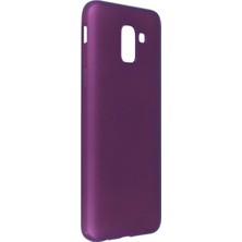 Pileli Store Pilelistore   Samsung Galaxy J6 Kılıf First Silikon - Mürdüm
