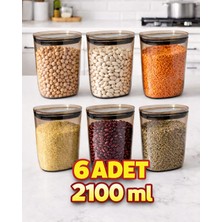 Tuffex Polo Kitchen Erzak Saklama Kabı 2100 ml (6 Adet) – Sızdırmaz Kapaklı, Gıda Uyumlu, Çok Amaçlı Saklama Kabı