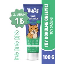 Tüy Dökülme Engelleyici, Tüy Yumağı ve Kusma Önleyici Multivitamin Kedi Malt Macun 100 gr