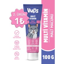 Bagışıklık Destekleyici, Tüy Yumağı ve Kusma Önleyici Multivitamin Kedi Malt Macun 100 gr