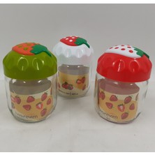 Kocadal Çilek Desenli Kavanoz 1 Adet 425 cc ROYALEKS-CK425