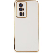 Sylar Poco F5 Pro Kılıf Volet Silikon - Beyaz