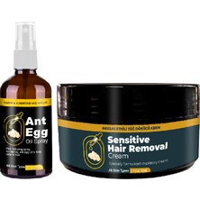 Ant Egg Oil & Cream : AĞDA50 ml Karınca Yumurtası Yağı ve 50 ml Kremi Tüydökücü Krem Set