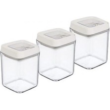 Kocadal Vakumlu Erzak Kavanozu Kare 3lü Set ROYALEKS-OKY-234