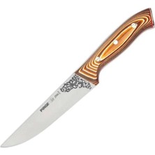 Magicool 32102 Elite Kurban, Kasap Bıçağı 16,5 cm - Kahverengi Perçinli Kompozit Sap