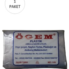 Kocadal Bakkaliye Naylon Torba Üçlük 26X45 cm 1 kg 1 Paket (Takriben 135 Adet)