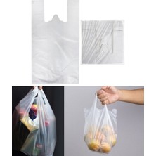 Kocadal Şeffaf Atlet Poşet Küçük Boy 24X43 cm 1 Paket Takriben 300 Adet