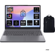 Lenovo Ideapad Slim 3 15ARP10 │ Amd Ryzen 5 7535HS │ 24GB Ddr5 Ram │ 1TB+512GB SSD │15.3" Wuxga IPS 1920X1200 60Hz │windows 11 Pro Laptop │ 83K7009FTR + Boz Çanta