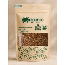 Organic Kiler Glutensiz Keten Tohumu 250 gr Tane Katkısız & İlavesiz Taze Mahsül