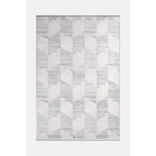 Artloop Nova Gri/krem Robot Süpürgeye Uyumlu Kolay Temizlenebilir Halı Oturma Odası ve Koridor Halısı Rp 08