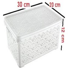 Kocadal Büyük Motifli Kapaklı Kutu ROYALEKS-TİM136