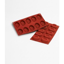 Silikomart SF084 Orta Oval Savarin Profesyonel Silikon Kalıp