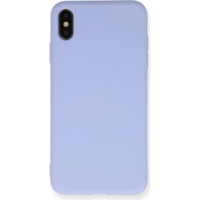 Sylar iPhone x Kılıf Nano Içi Kadife Silikon - Lila