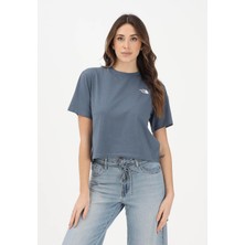 The North Face Evolution Simple Dome Kadın Gri Tişört (NF0A8FDH0U31)