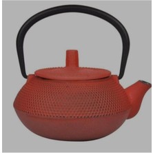 PremiumPort Şık Kırmızı Döküm Çaydanlık 300 Ml, Dayanıklı ve Ergonomik Tasarım