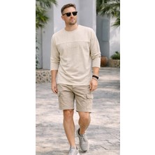Mastiff Erkek Yazı Detaylı Bisiklet Yaka Kısa Kollu T-Shirt