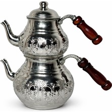 PremiumPort El Yapımı Bakır Çaydanlık, Şık ve Dayanıklı Tasarım, Pratik Kullanım