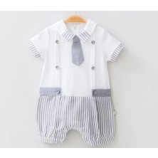 Butik Erkek Bebek %100 Pamuklu Organik Kumaş Tulum