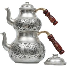 PremiumPort El Işi Kalaylı Mat Bakır Çaydanlık, Şık ve Dayanıklı Tasarım