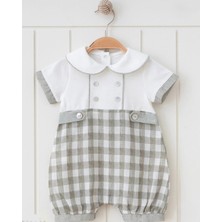 Butik Erkek Bebek %100 Pamuklu Organik Kumaş Tulum