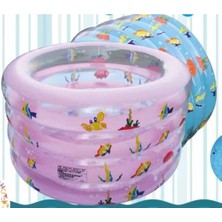 Shoplandu Çocuklar Için Şişme Tabanlı 100X60 cm Çocuk Havuzu