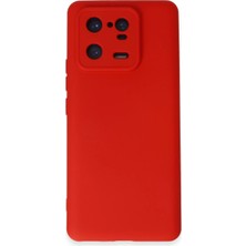 Sylar Mi 13 Pro Kılıf Nano Içi Kadife Silikon - Kırmızı