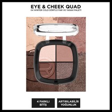 L'oréal Paris Eye & Cheek Quad - 04 Winter Cold Dörtlü Far ve Yanak Paleti