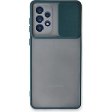 Sylar Samsung Galaxy A33 5g Kılıf Palm Buzlu Kamera Sürgülü Silikon - Yeşil