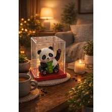 Seymen Bıçakçılık Solar Enerjili El Sallayan Panda Biblo | Şans Getiren Dekoratif Oyuncak | Işığa Duyarlı Hareketli Panda