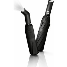 Işıklı Otomatik Şemsiye LED Fenerli Rüzgara Dayanıklı Katlanır Erkek Kadın Şemsiye