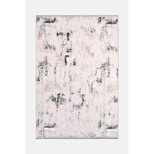 Artloop Olvin Krem/gri Robot Süpürgeye Uyumlu Kolay Temizlenebilir Halı Salon, Oturma Odası ve Koridor Halısı Rp 21