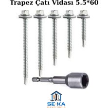 Seka Hand Tools Trapez Çatı Vidası 5.5*60 500 Adet