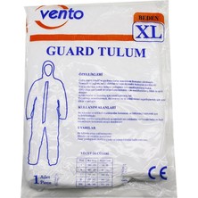 Vento Xl Guard Koruyucu Tulum Beyaz - Hafif - Non-Woven Kumaş Boy: 179-187CM - Göğüs: 108-115CM