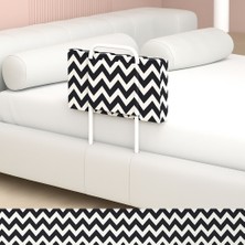 Miralay Yeni Nesil Yatak Bariyeri 50 x 40 Siyah Zikzak Tekli