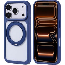 Apple iPhone 17 Pro Kılıf M-Safe Şarj Özellikli Standlı Zore Piza Silikon Kapak