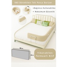 Miralay Yeni Nesil Yatak Bariyeri 180 cm Bej