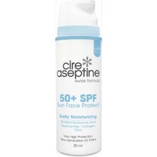 Cire Aseptine Günlük Nemlendirme Daily Moisturizing 50+Spf Yüz Güneş Koruyucu Krem 50 ml