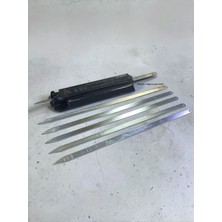 Nurgaz Kebapmatik Hızlı Adana Urfa Kebap Kalıbı Aparatı Pratik Kebap Matik + 6ad şiş