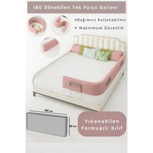 Miralay Yeni Nesil Yatak Bariyeri 180 cm Pembe