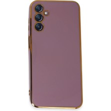 Sylar Samsung Galaxy M14 5g Kılıf Volet Silikon - Mor