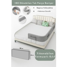 Miralay Yeni Nesil Yatak Bariyeri 180 cm Gri