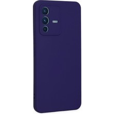 Sylar Vivo V23 5g Kılıf Nano Içi Kadife Silikon - Mor