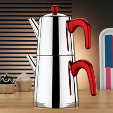 PremiumPort Büyük Viole Rose Çaydanlık Takımı, Şık ve Kullanışlı Set