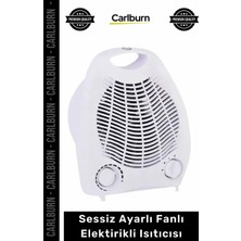 Carlburn Özel Üretim Hızlı Isınan Kompakt Modern Tasarım Portatif Sessiz Ayarlı Fanlı Elektirikli Isıtıcısı