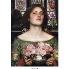 Pixaflair - John William Waterhouse's Gather Ye Rosebuds While Ye May - Tablo - Çerçevesiz Poster