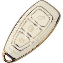 MOZOKO Ford Focus Fiesta Kuga Mondeo Grand Galaxy C-Max B-Max S-Max Rs Lüks Gold Anahtar Koruma Kılıfı