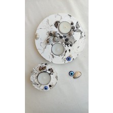 Fancyagnes El Yapımı Taş Tozu Mumluk 2li Set