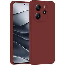 Sylar Redmi Note 14 4g Kılıf First Silikon - Bordo